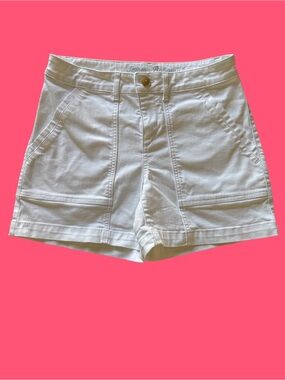 Tommy Bahama White Mid-rise Denim Shorts